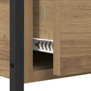 vidaXL Konzolasztal fiókkal Artisan tölgy 100 x 39 x 78,5 cm Faanyag