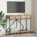 vidaXL Konzolasztal fiókkal Artisan tölgy 100 x 39 x 78,5 cm Faanyag