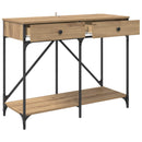 vidaXL Konzolasztal fiókkal Artisan tölgy 100 x 39 x 78,5 cm Faanyag