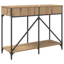 vidaXL Konzolasztal fiókkal Artisan tölgy 100 x 39 x 78,5 cm Faanyag