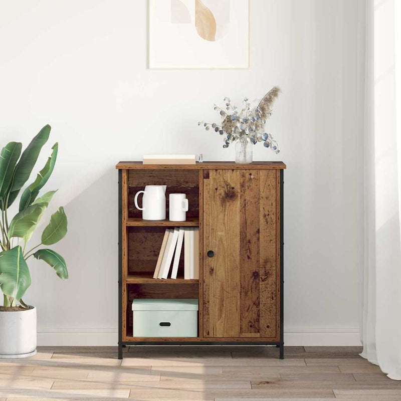 vidaXL Széf Öreg fa 70 x 30 x 80 cm Faanyag