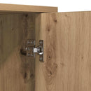 vidaXL Széf Artisan tölgy 70 x 30 x 80 cm Faanyag