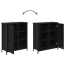 vidaXL Széf Fekete tölgy 70 x 30 x 80 cm Faanyag