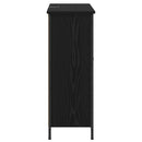 vidaXL Széf Fekete tölgy 70 x 30 x 80 cm Faanyag