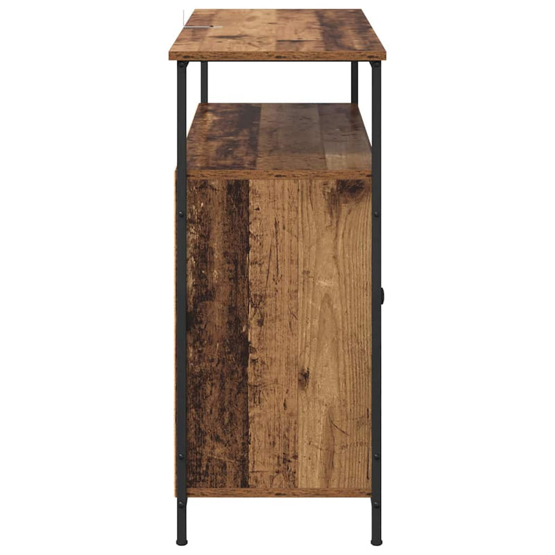 vidaXL Széf Öreg fa 100 x 35 x 80 cm Faanyag