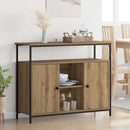 vidaXL Széf Artisan tölgy 100 x 35 x 80 cm Faanyag