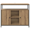 vidaXL Széf Artisan tölgy 100 x 35 x 80 cm Faanyag