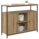 vidaXL Széf Artisan tölgy 100 x 35 x 80 cm Faanyag