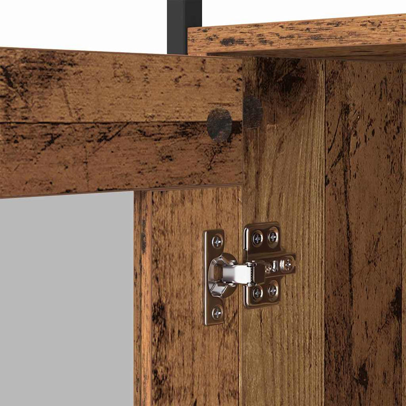 vidaXL Széf Öreg fa 100 x 35 x 80 cm Faanyag