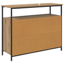 vidaXL Széf Artisan tölgy 100 x 35 x 80 cm Faanyag