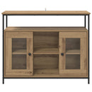 vidaXL Széf Artisan tölgy 100 x 35 x 80 cm Faanyag