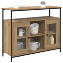 vidaXL Széf Artisan tölgy 100 x 35 x 80 cm Faanyag