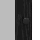 vidaXL Széf Fekete tölgy 100 x 35 x 80 cm Faanyag