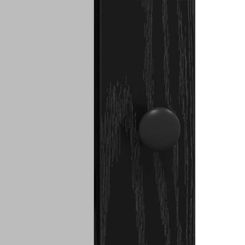 vidaXL Széf Fekete tölgy 100 x 35 x 80 cm Faanyag