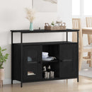 vidaXL Széf Fekete tölgy 100 x 35 x 80 cm Faanyag