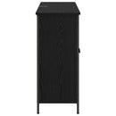 vidaXL Széf Fekete tölgy 100 x 33 x 75 cm Faanyag