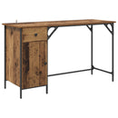 vidaXL Számítógépes asztal fiókkal Öreg fa 131 x 48 x 75 cm Faanyag