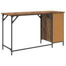 vidaXL Számítógépes asztal fiókkal Öreg fa 131 x 48 x 75 cm Faanyag