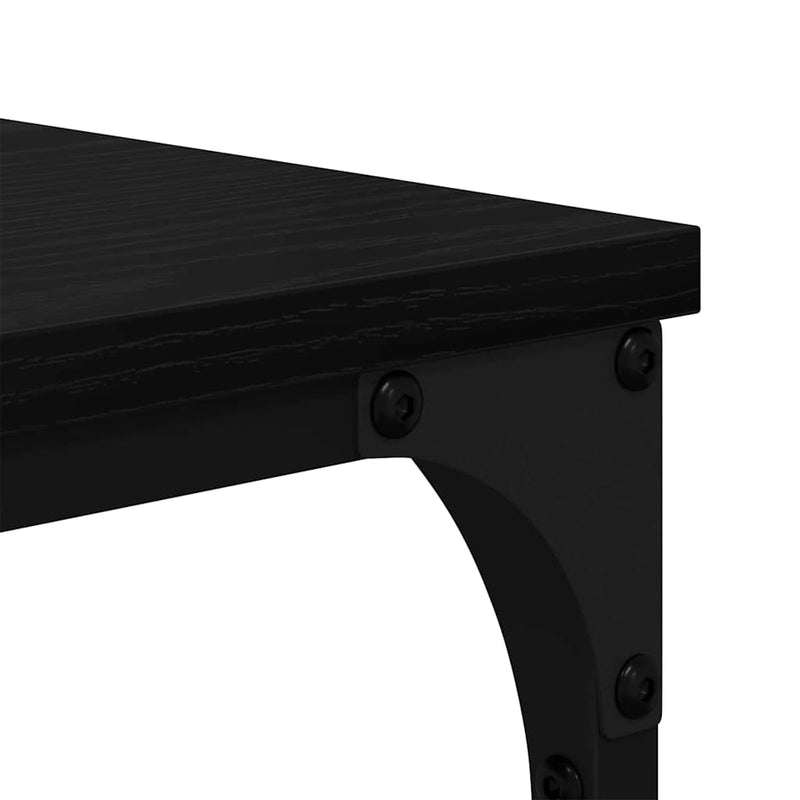 vidaXL Könyvszekrény Musta tammi 81 x 36 x 176 cm Faanyag