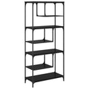 vidaXL Könyvszekrény Musta tammi 81 x 36 x 176 cm Faanyag