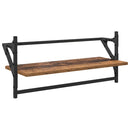 vidaXL Fali polc készlet 6 pcs Öreg fa 100 x 25 x 30 cm Faanyag