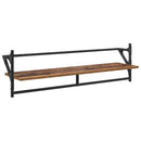 vidaXL Fali polc készlet 6 pcs Öreg fa 100 x 25 x 30 cm Faanyag