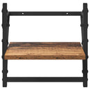 vidaXL Fali polc készlet 6 pcs Öreg fa 100 x 25 x 30 cm Faanyag