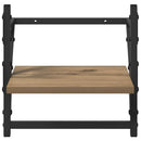 vidaXL Fali polc készlet 6 pcs Artisan tölgy 100 x 25 x 30 cm Faanyag