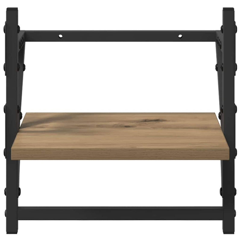 vidaXL Fali polc készlet 6 pcs Artisan tölgy 100 x 25 x 30 cm Faanyag