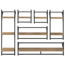 vidaXL Fali polc készlet 6 pcs Artisan tölgy 100 x 25 x 30 cm Faanyag