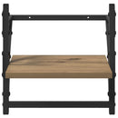 vidaXL Fali polc készlet 6 pcs Artisan tölgy 100 x 25 x 30 cm Faanyag