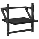 vidaXL Fali polc készlet 6 pcs Fekete tölgy 100 x 25 x 30 cm Faanyag