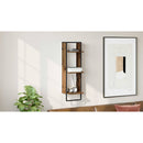 vidaXL Falpolc polcokkal tárolóval Öreg fa 30 x 25 x 100 cm Faanyag