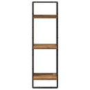 vidaXL Falpolc polcokkal tárolóval Öreg fa 30 x 25 x 100 cm Faanyag