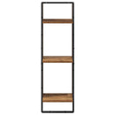 vidaXL Falpolc polcokkal tárolóval Öreg fa 30 x 25 x 100 cm Faanyag