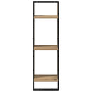 vidaXL Falpolc polcokkal Artisan tölgy 30 x 25 x 100 cm Faanyag