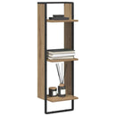 vidaXL Falpolc polcokkal Artisan tölgy 30 x 25 x 100 cm Faanyag