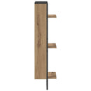 vidaXL Falpolc polcokkal Artisan tölgy 30 x 25 x 100 cm Faanyag