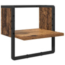 vidaXL Fali polc készlet 4 pcs Öreg fa 65 x 25 x 30 cm Faanyag