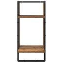 vidaXL Fali polc készlet 4 pcs Öreg fa 65 x 25 x 30 cm Faanyag