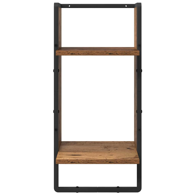 vidaXL Fali polc készlet 4 pcs Öreg fa 65 x 25 x 30 cm Faanyag