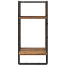 vidaXL Fali polc készlet 4 pcs Öreg fa 65 x 25 x 30 cm Faanyag