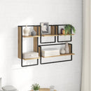 vidaXL Fali polc készlet 4 pcs Artisan tölgy 65 x 25 x 30 cm Faanyag