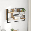 vidaXL Fali polc készlet 4 pcs Artisan tölgy 65 x 25 x 30 cm Faanyag