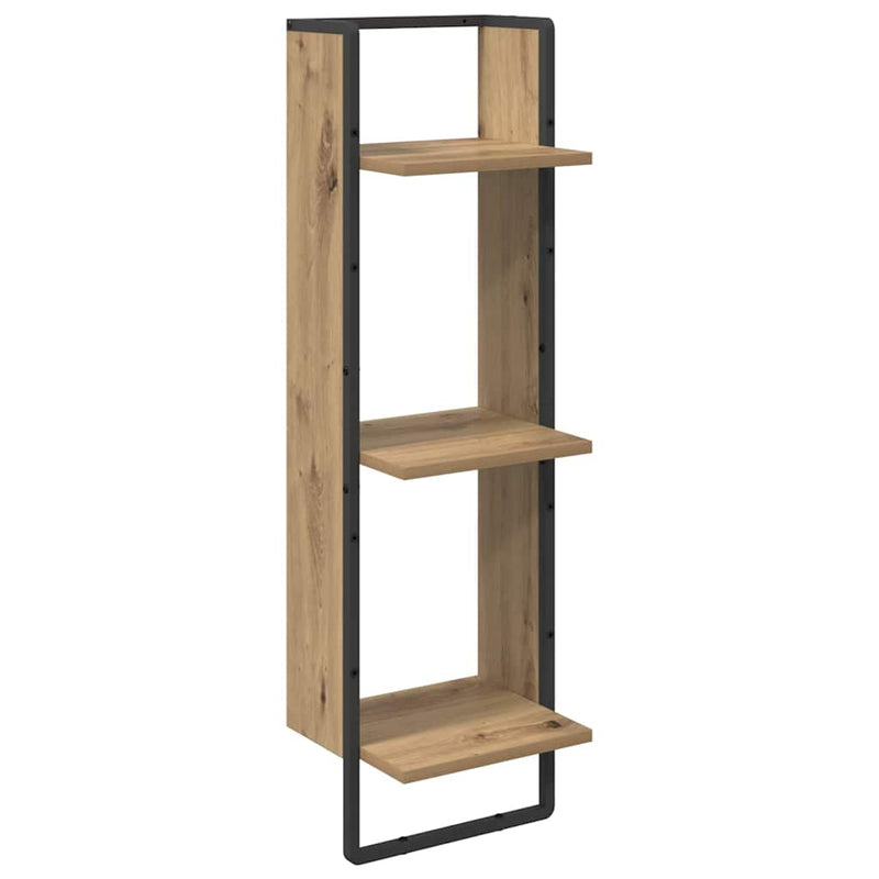 vidaXL Fali polc készlet 6 pcs Artisan tölgy 100 x 25 x 30 cm Faanyag