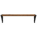 vidaXL Falpolcok polcokkal 2 pcs Öreg fa 60 x 15 x 15,5 cm Faanyag