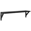 vidaXL Falpolcok 2 pcs Fekete tölgy 60 x 15 x 15,5 cm Faanyag