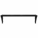 vidaXL Falpolcok 2 pcs Fekete tölgy 60 x 15 x 15,5 cm Faanyag