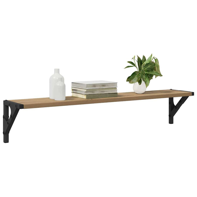 vidaXL Falpolcok 2 pcs Artisan tölgy 80 x 15 x 15,5 cm Faanyag