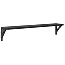vidaXL Falpolcok 2 pcs Fekete tölgy 80 x 15 x 15,5 cm Faanyag